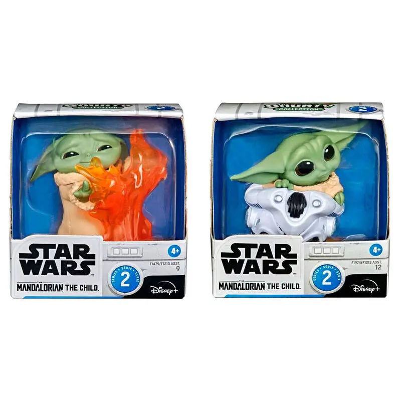 Star Wars Mandalorian Bounty Collection The Child Helmet Hiding and Stopping Fire pack 2 figures product photo