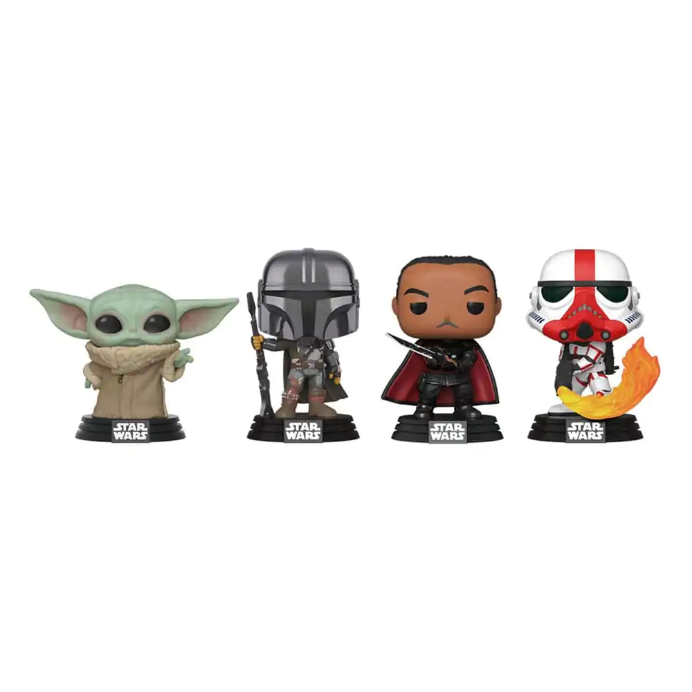 Star Wars POP! Movies Vinyl Figure 4-Pack Mandalorian Holiday 9 cm termékfotó