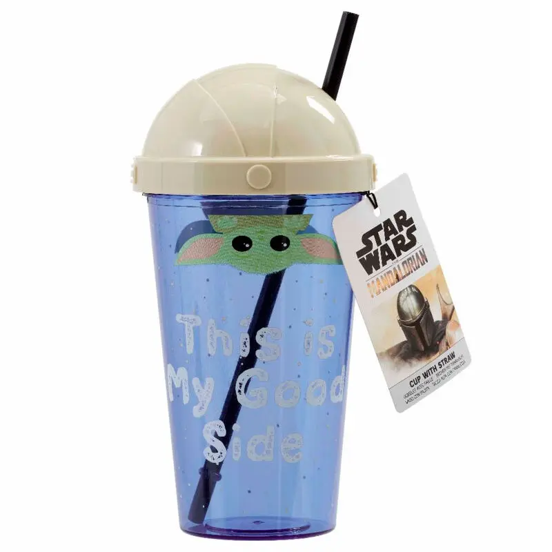 Star Wars Mandalorian Yoda The Child This Is My Good Shide cup with straw product photo