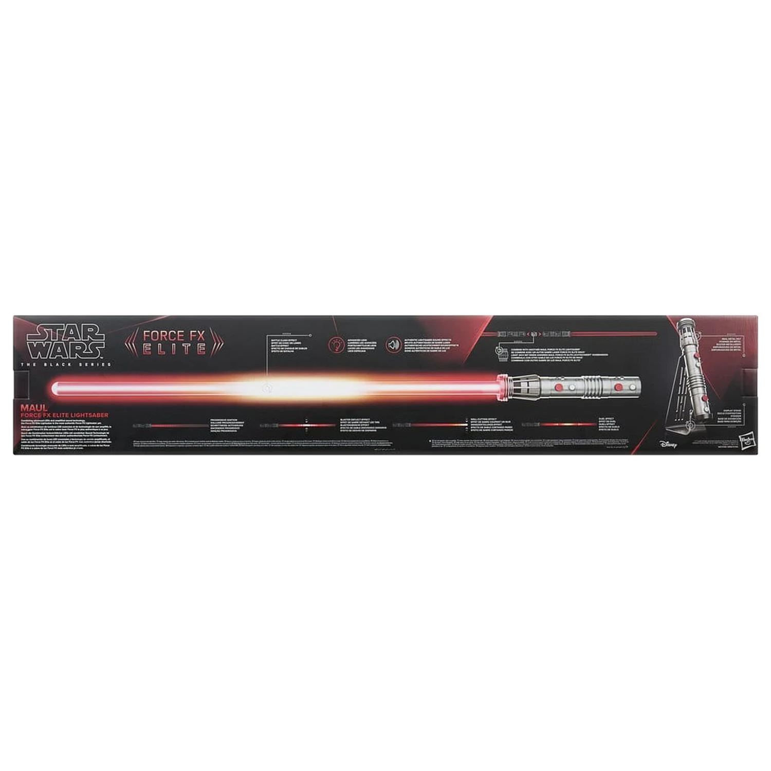 Star Wars: Maul - Shadow Lord Black Series Replica Force FX Elite Lightsaber Maul product photo