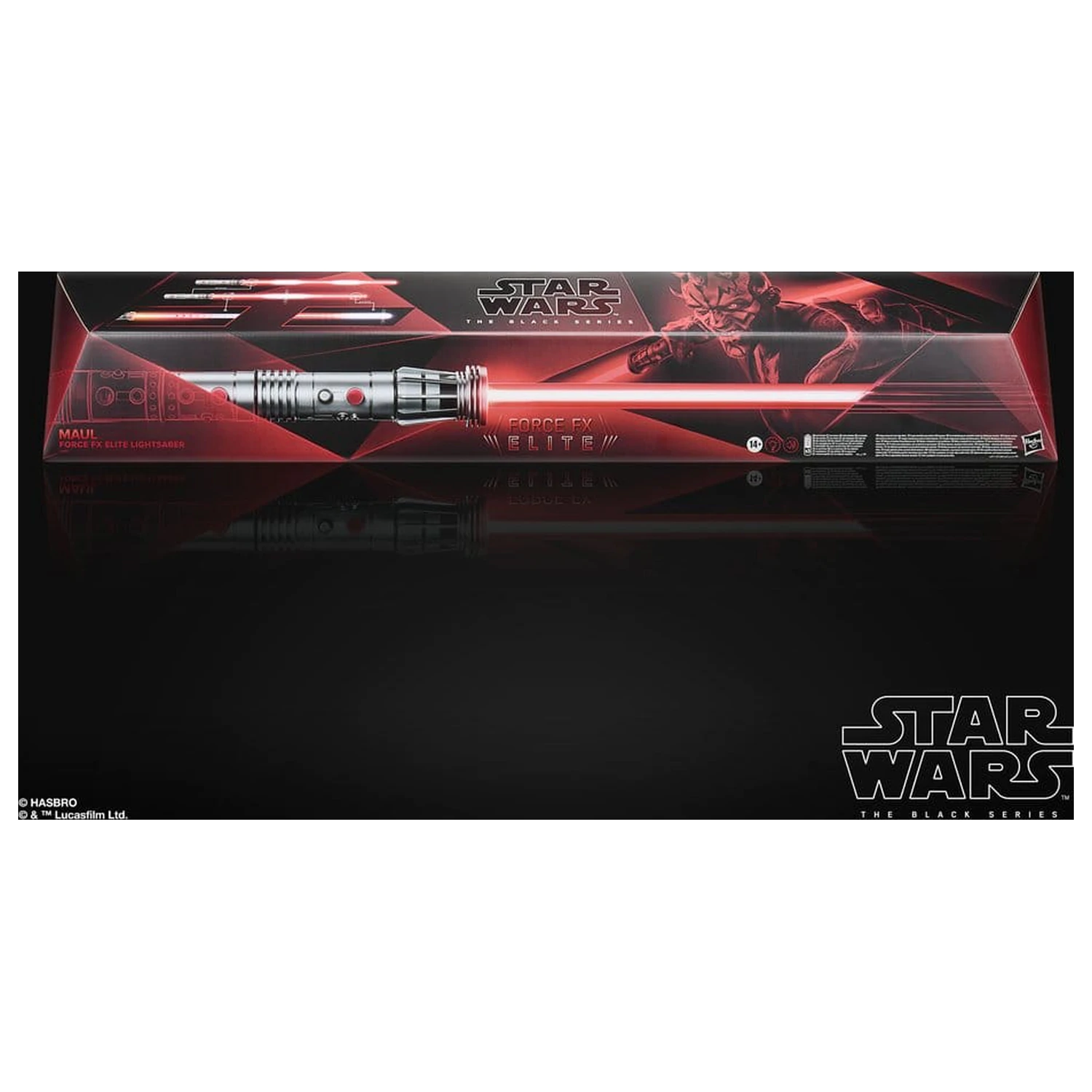 Star Wars: Maul - Shadow Lord Black Series Replica Force FX Elite Lightsaber Maul product photo