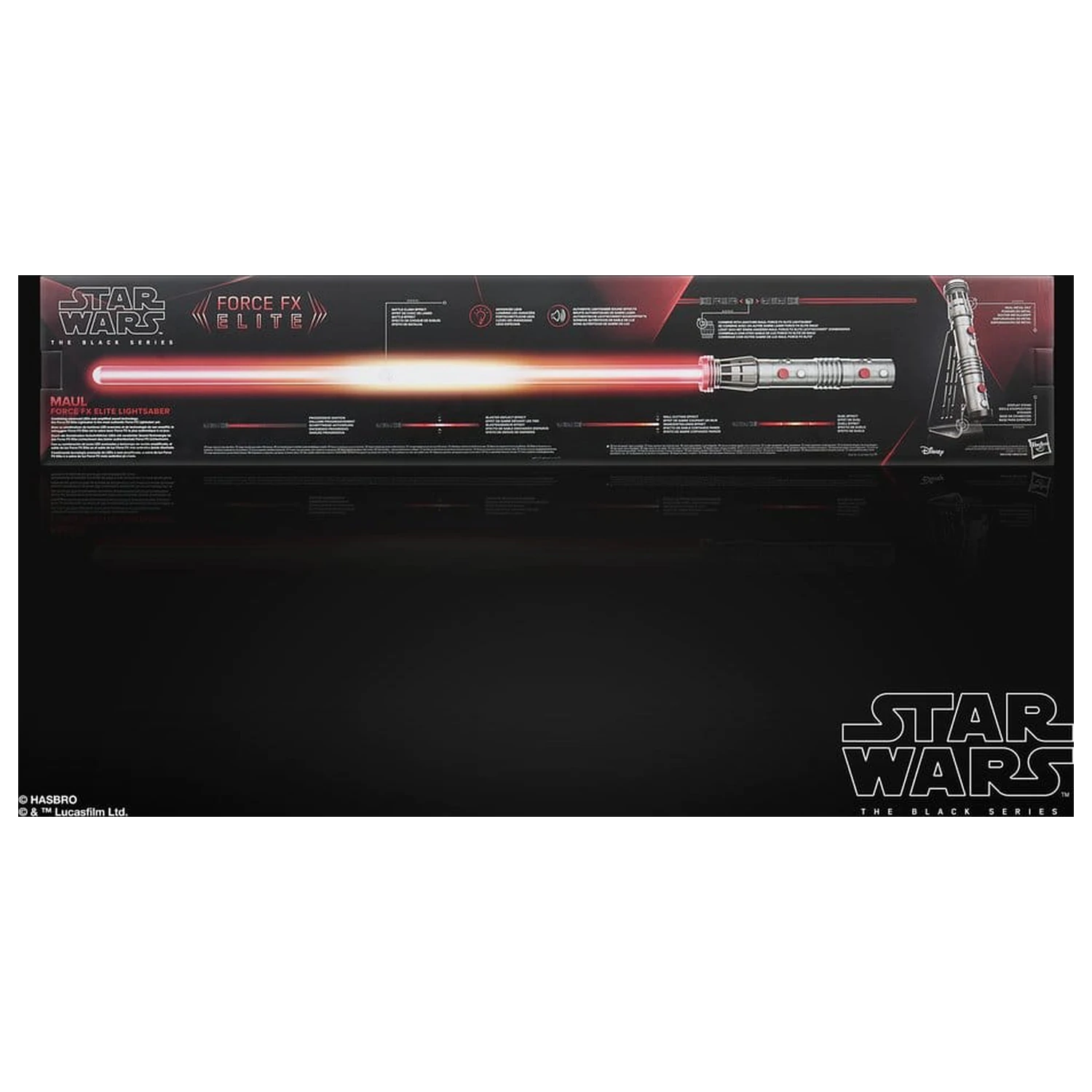Star Wars: Maul - Shadow Lord Black Series Replica Force FX Elite Lightsaber Maul product photo