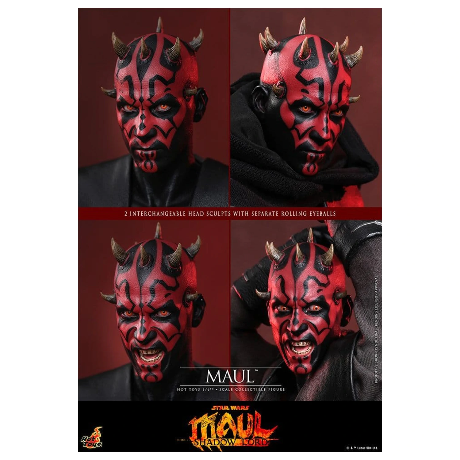 Star Wars: Maul - Shadow Lord Television Masterpiece Action Figure 1/6 Maul 29 cm product photo