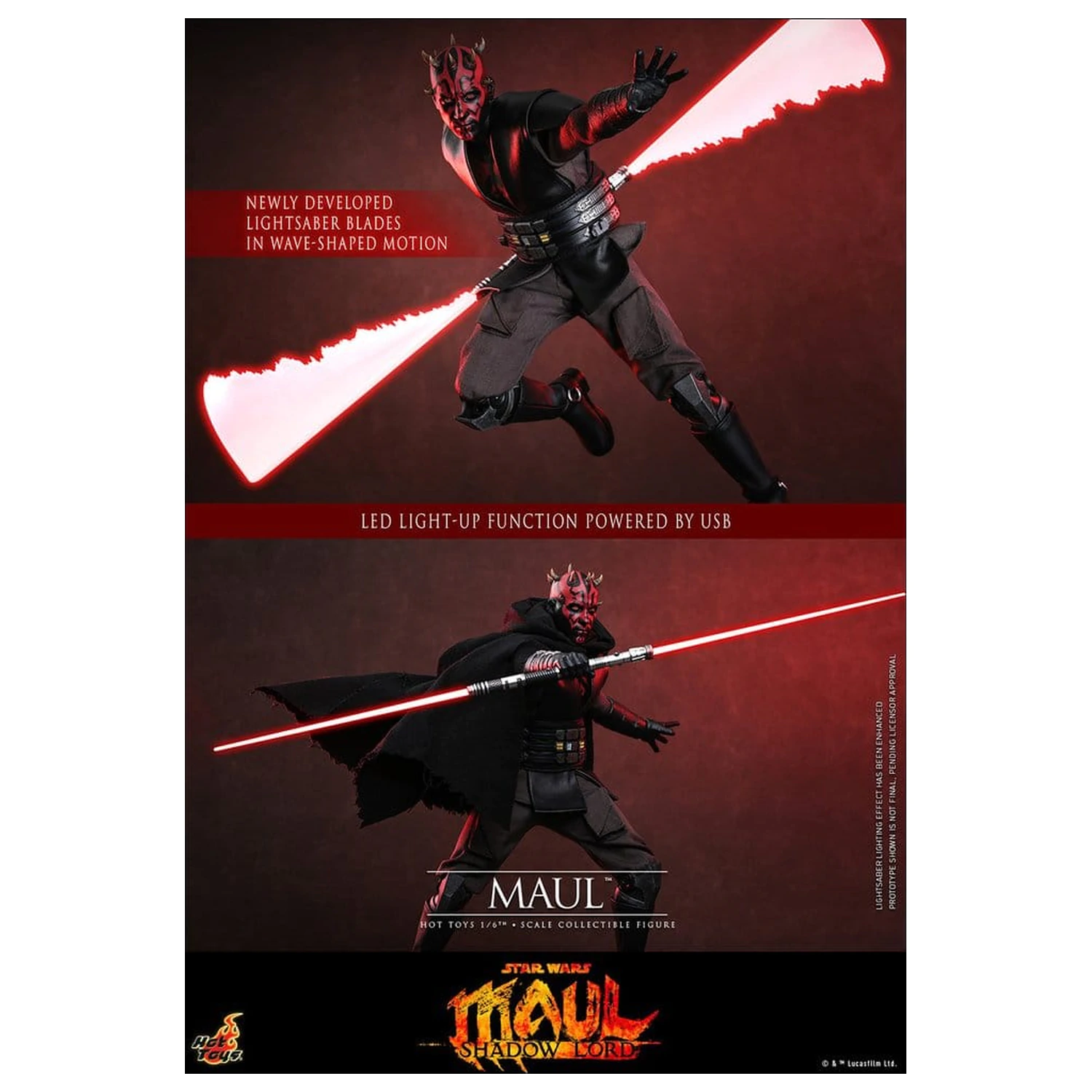 Star Wars: Maul - Shadow Lord Television Masterpiece Action Figure 1/6 Maul 29 cm product photo