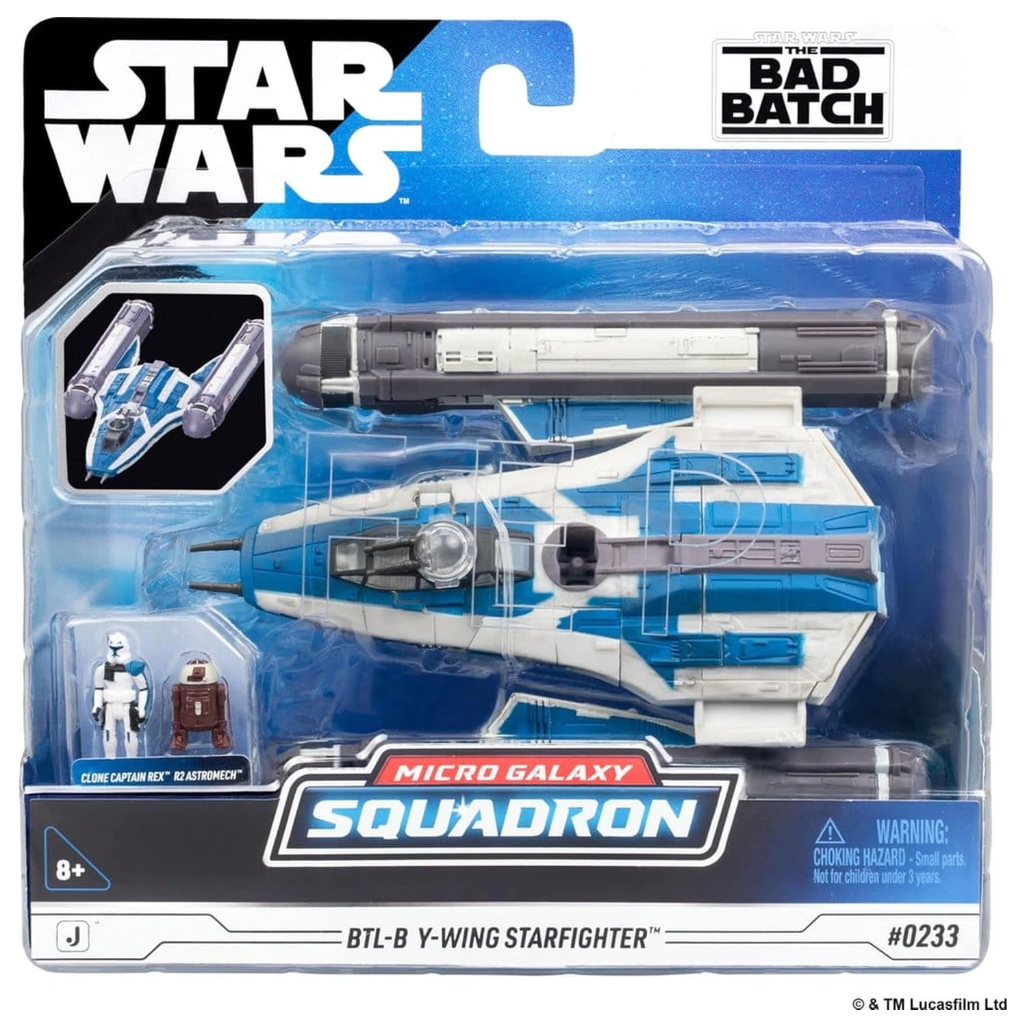 Star Wars Medium Vehicle BTL-B Y-wing Starfighter with Clone Captain Rex 13 cm product photo