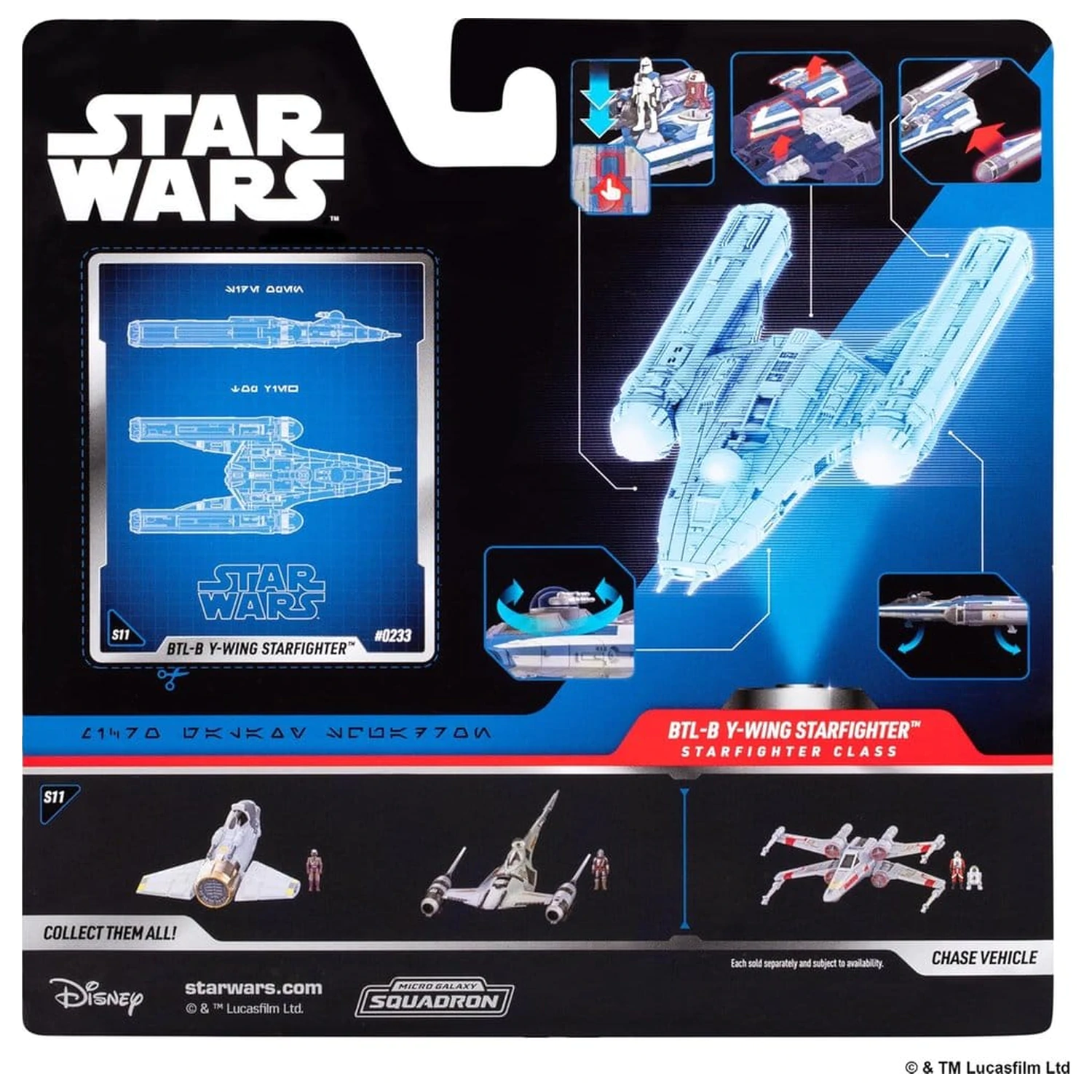 Star Wars Medium Vehicle BTL-B Y-wing Starfighter with Clone Captain Rex 13 cm product photo