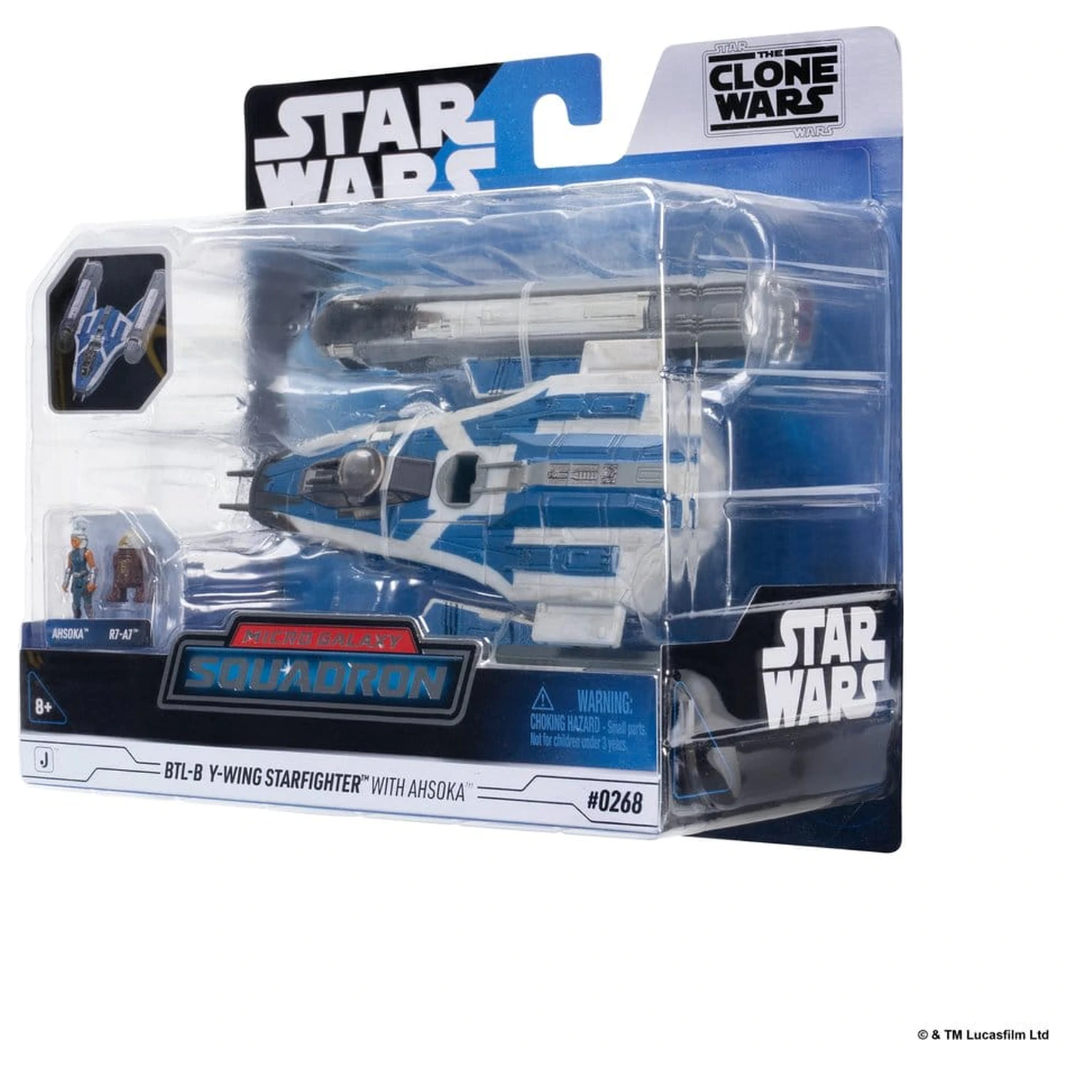 Star Wars Medium Vehicle & Figure BTL-B Y-wing & Ahsoka & R7-A7 product photo