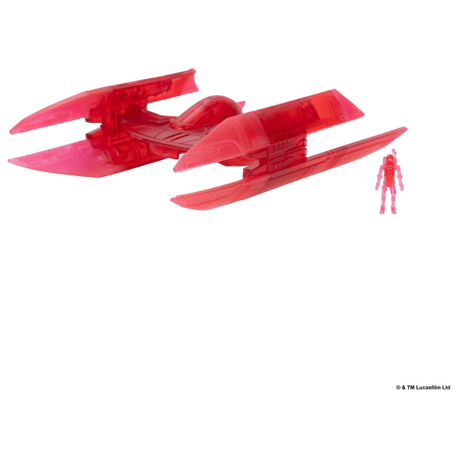 Star Wars Medium Vehicle & Figure Assortment Hyena Vulture Bomber (Red Hologram) & Battle Droid (Chase) product photo