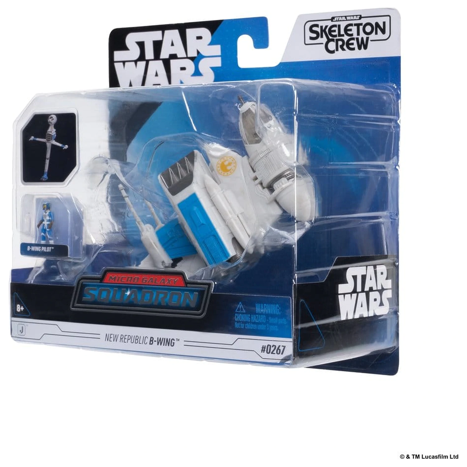 Star Wars Medium Vehicle & Figure New Republic B-wing & B-Wing Pilot product photo
