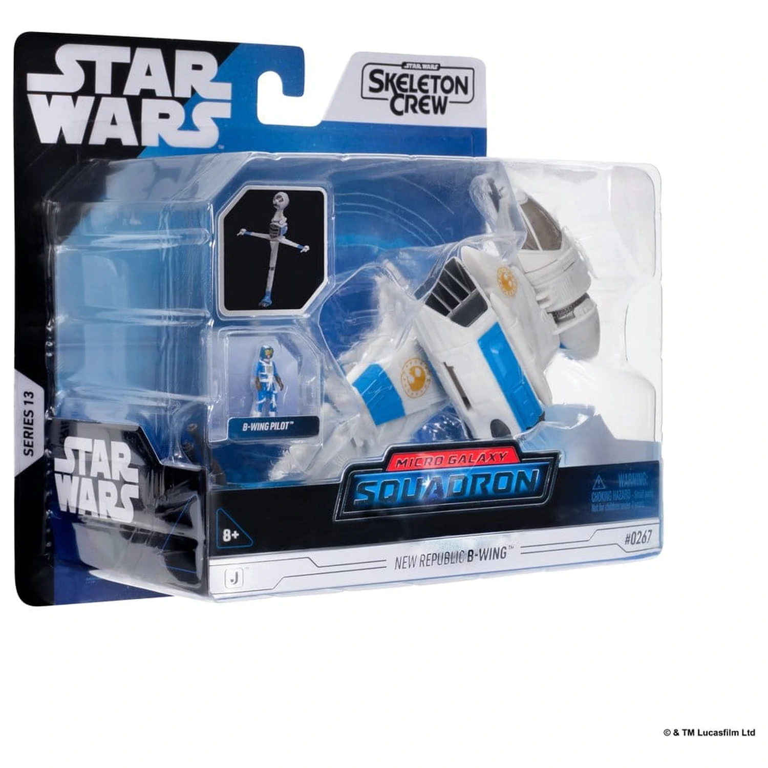 Star Wars Medium Vehicle & Figure New Republic B-wing & B-Wing Pilot product photo