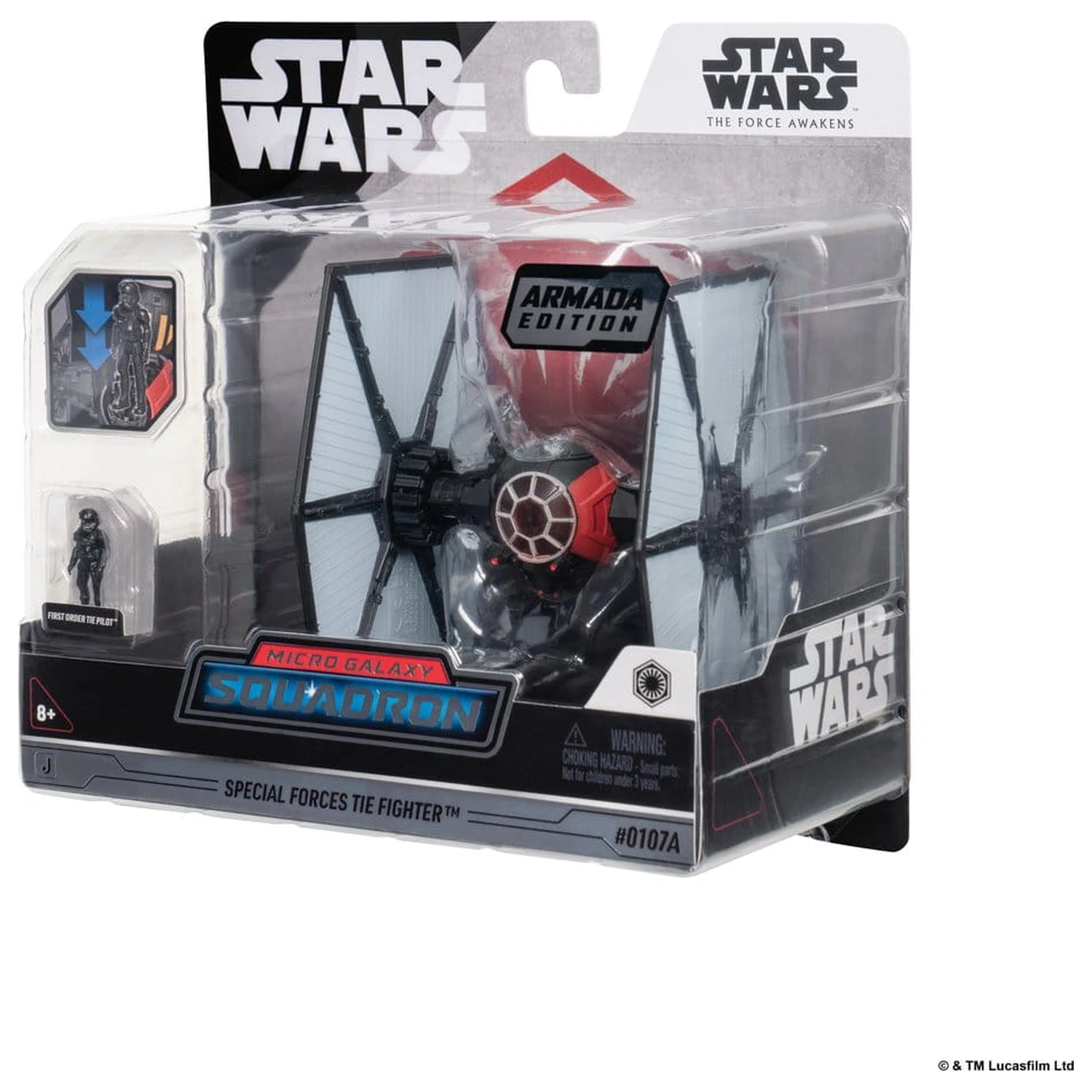 Star Wars Medium Vehicle & Figure Assortment Special Forces TIE Fighter & First Order TIE Pilot (Armada Edition) product photo