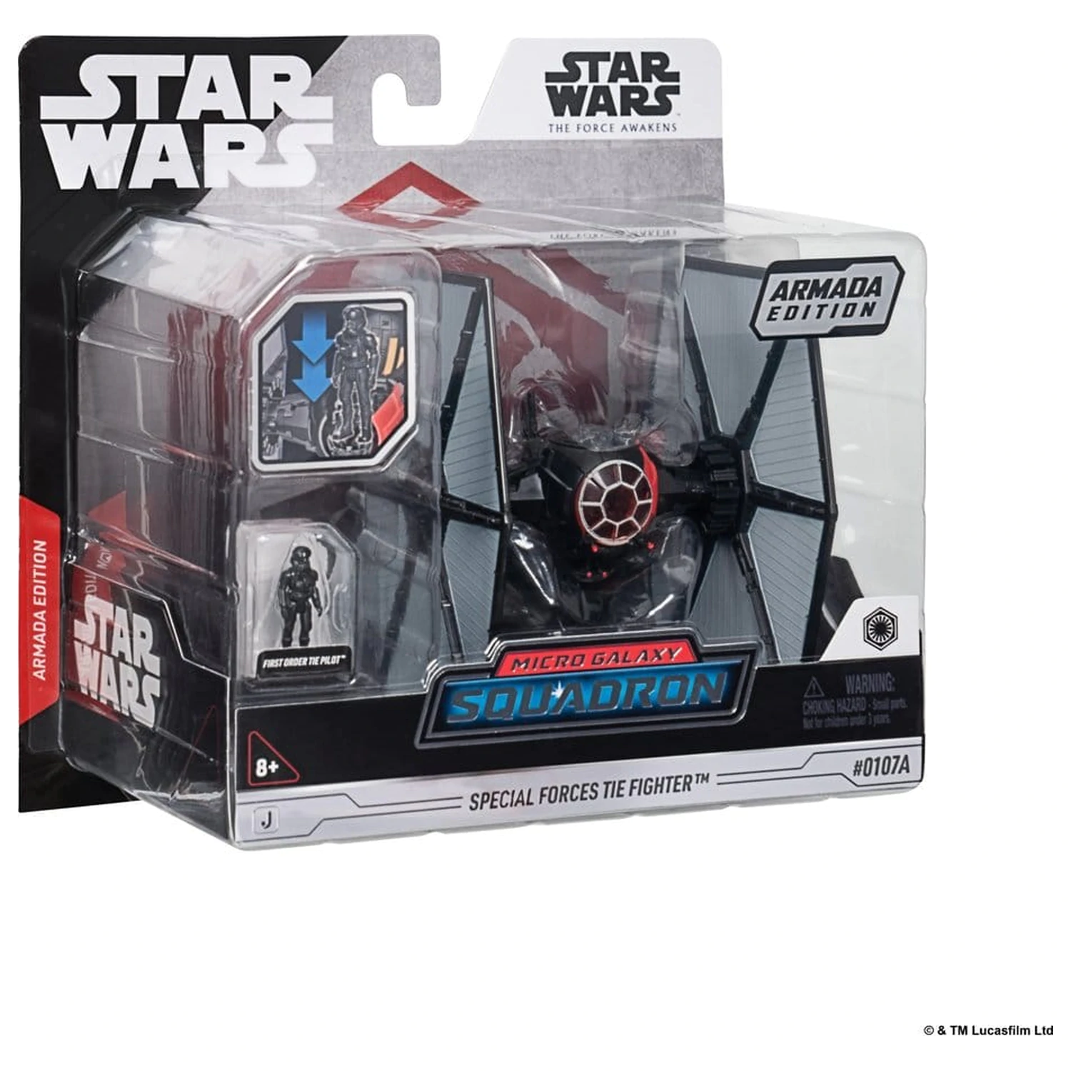 Star Wars Medium Vehicle & Figure Assortment Special Forces TIE Fighter & First Order TIE Pilot (Armada Edition) product photo