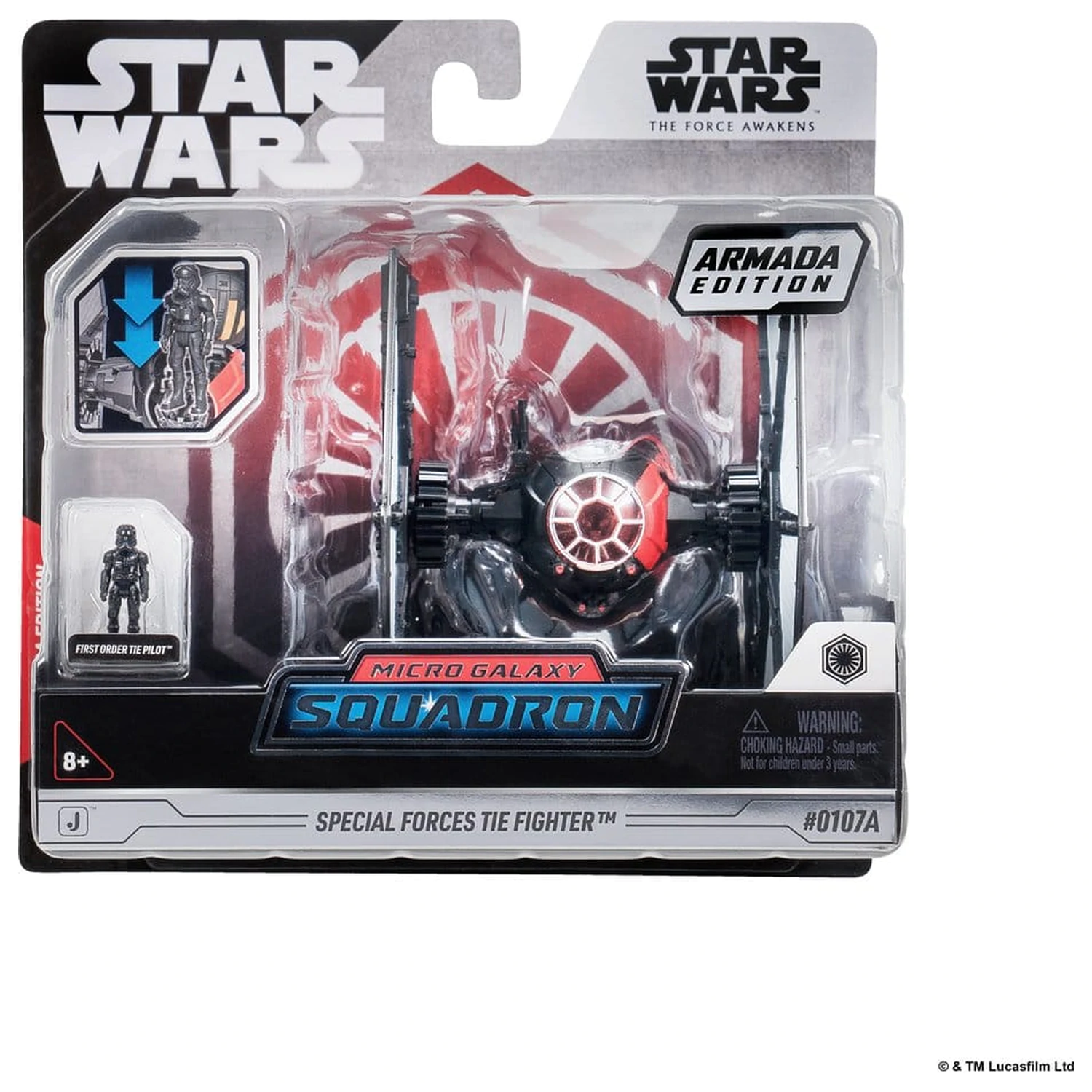 Star Wars Medium Vehicle & Figure Assortment Special Forces TIE Fighter & First Order TIE Pilot (Armada Edition) product photo
