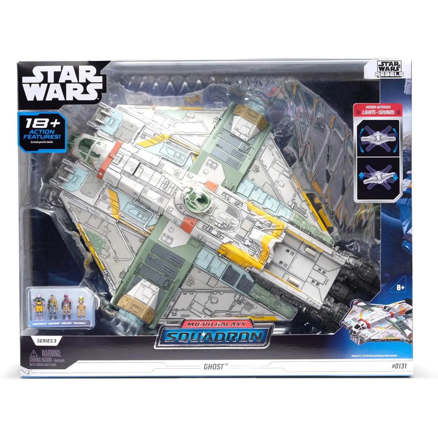 Star Wars Micro Galaxy Squadron Ghost Feature Vehicle with Figures product photo