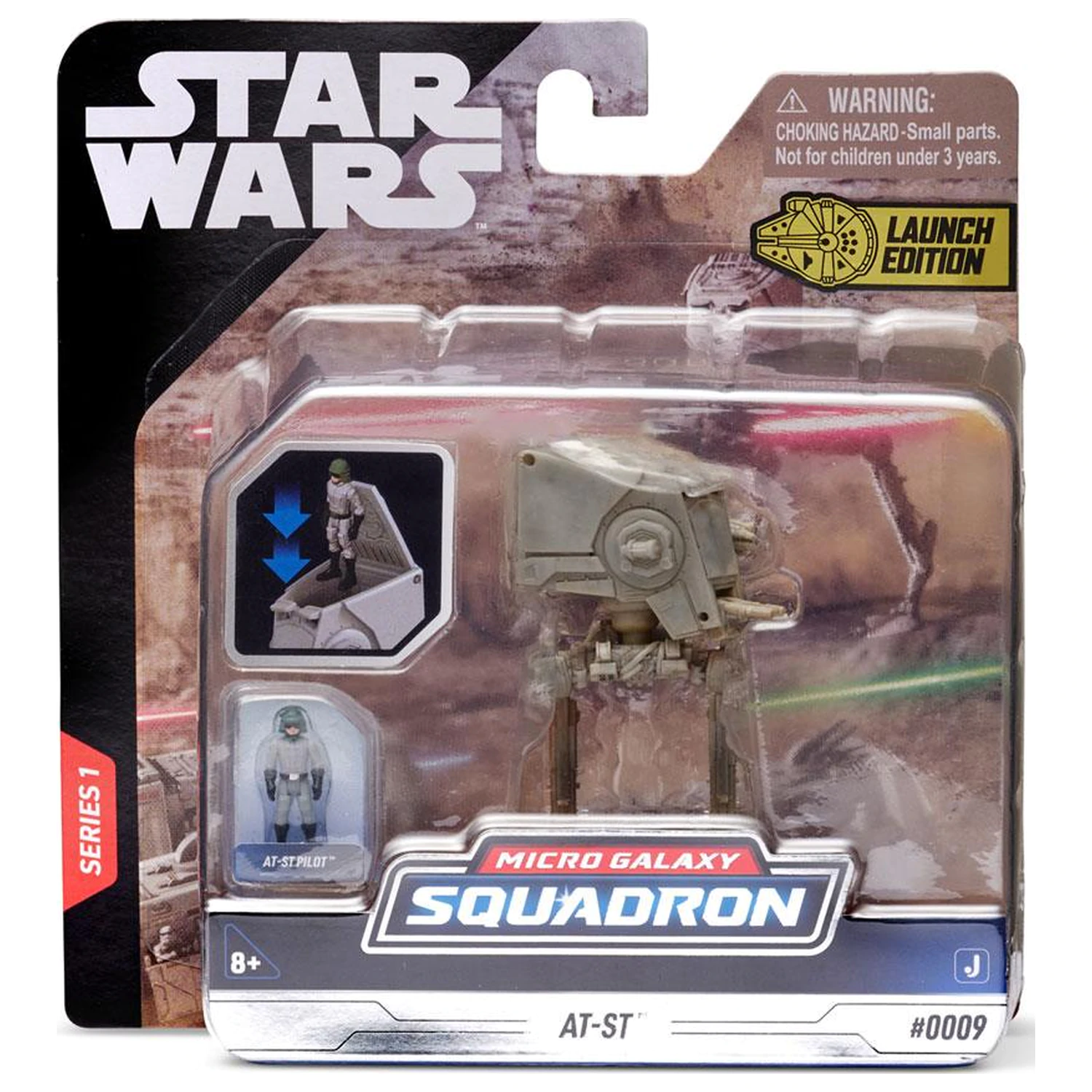 Star Wars Micro Galaxy Squadron Vehicle with Figure AT-ST 7,5 cm product photo
