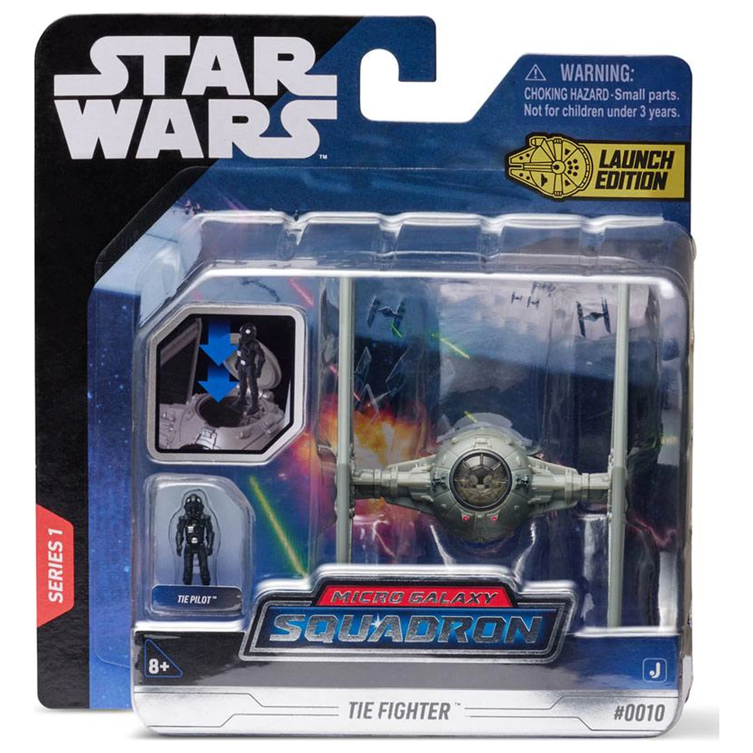 Star Wars Micro Galaxy Squadron Vehicle with Figure TIE Fighter 7,5 cm product photo
