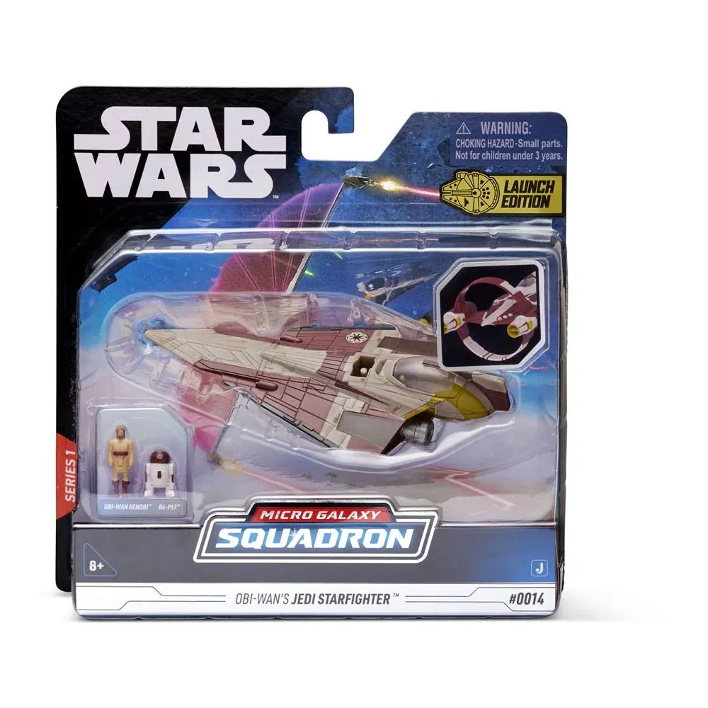 Star Wars Micro Galaxy Squadron Vehicle with Figures Obi-Wan`s Jedi Starfighter 12 cm product photo