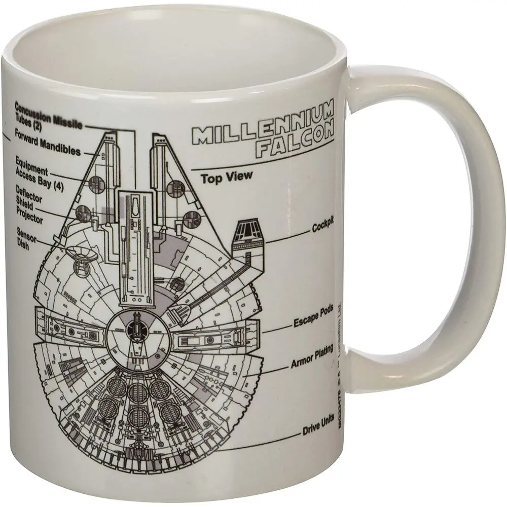 Star Wars Millennium Falcon Sketch mug termékfotó
