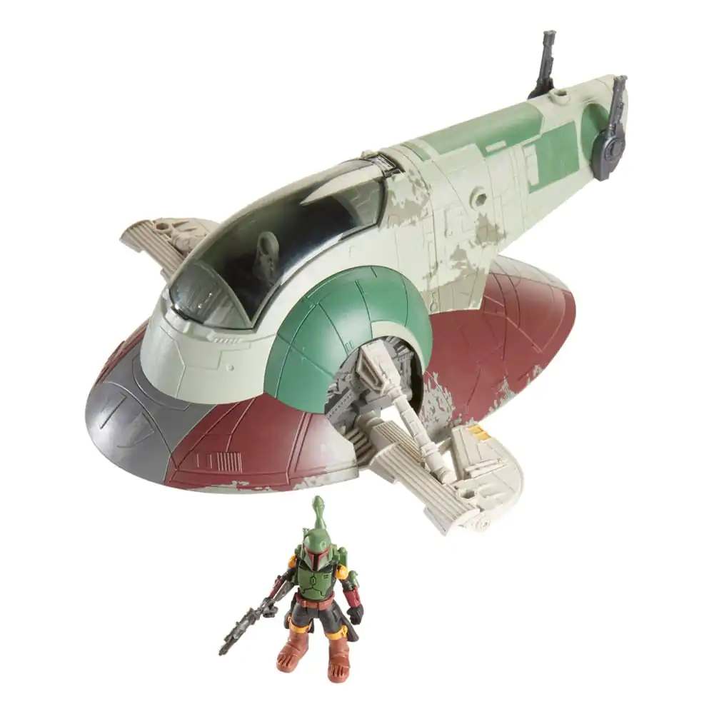 Star Wars Mission Fleet Fahrzeug Vehicle with Figure Firespray with Boba Fett 6 cm product photo