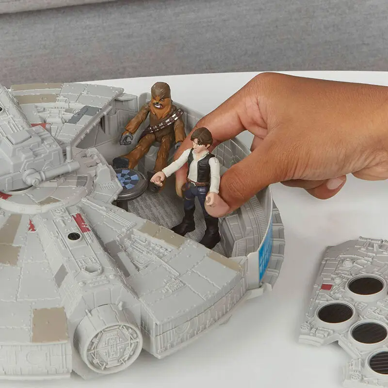 Star Wars Mission Fleet Millennium Falcon + Han Solo figure product photo