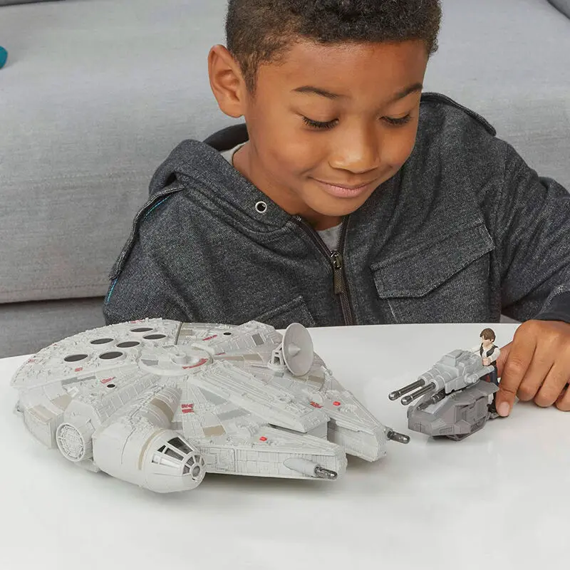 Star Wars Mission Fleet Millennium Falcon + Han Solo figure product photo