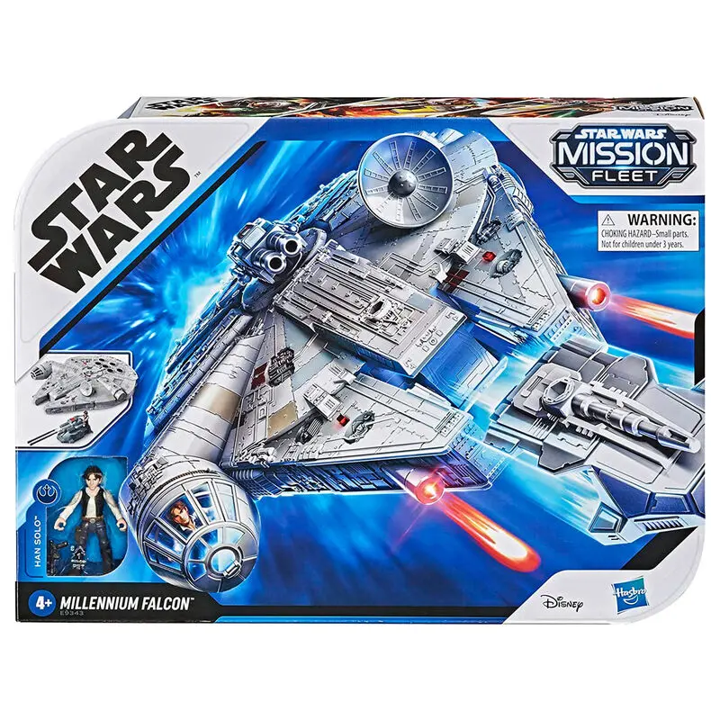 Star Wars Mission Fleet Millennium Falcon + Han Solo figure product photo