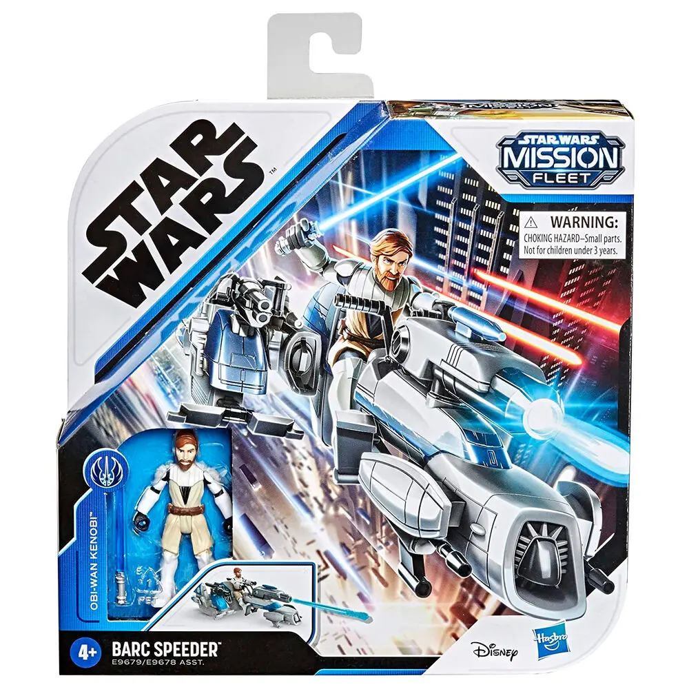 Star Wars Mission Fleet Obi-Wan Kenobi + Barc Speeder set figure product photo