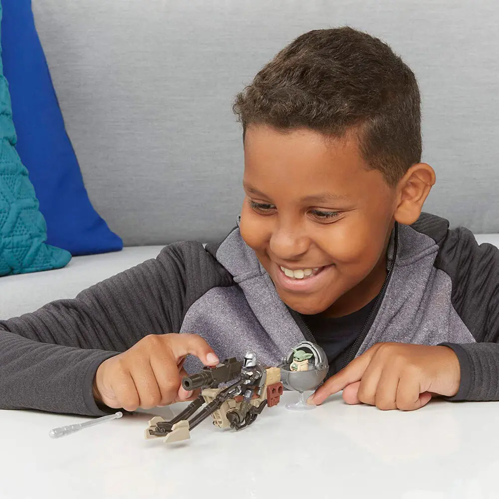 Star Wars Mission Fleet The Mandalorian Yoda The Child + Speeder Bike set figure product photo