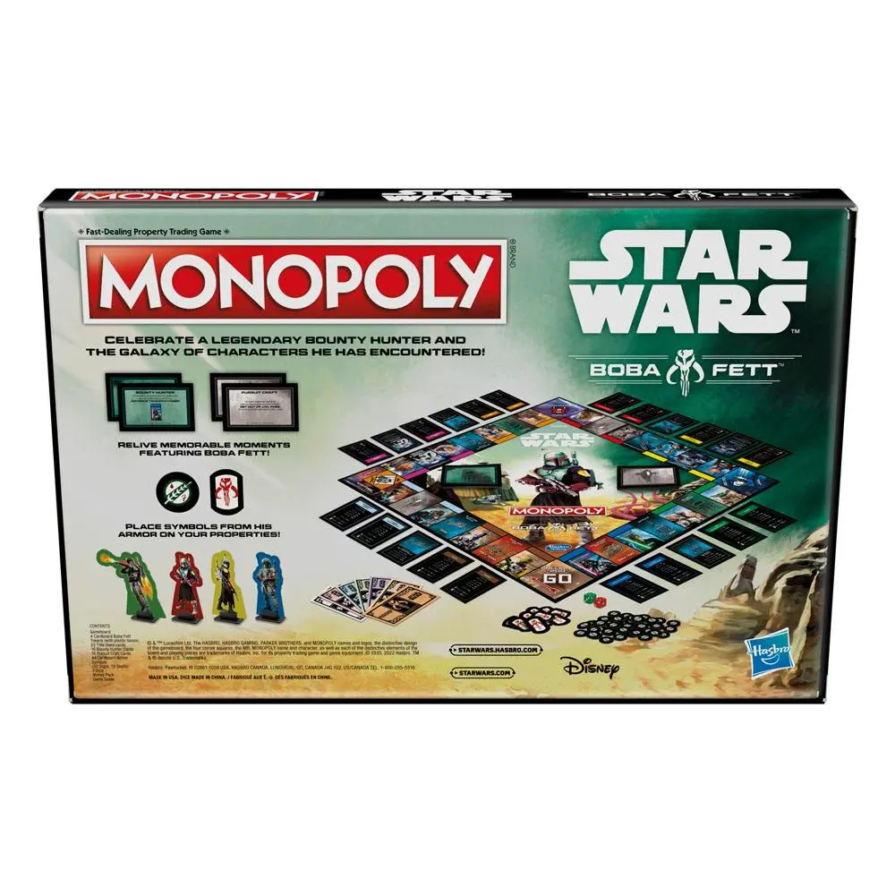 Star Wars Board Game Monopoly Boba Fett Edition *English Version* product photo