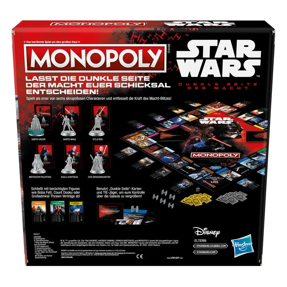Star Wars Board Game Monopoly Dark Side Edition *German Version* product photo