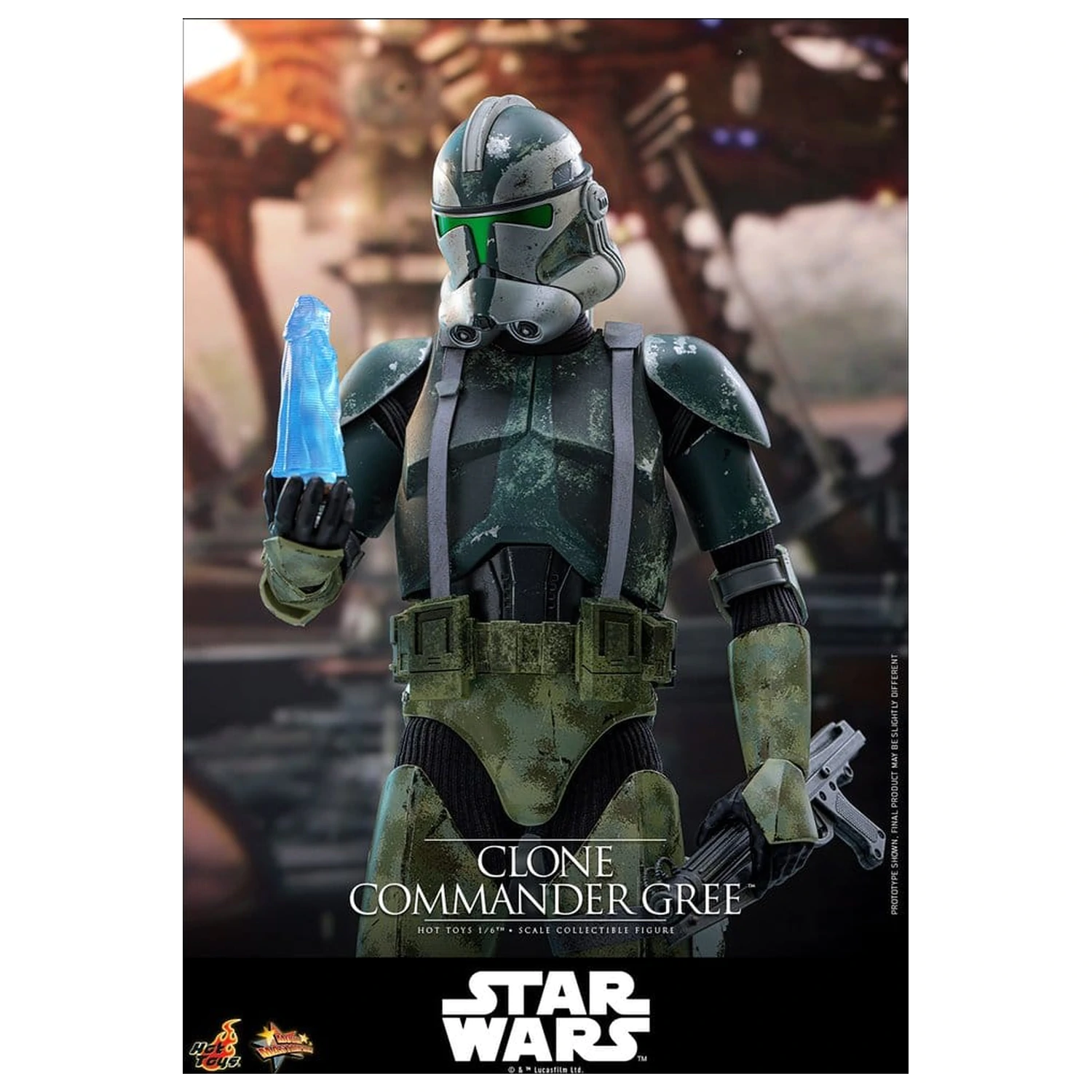 Star Wars Movie Masterpiece Action Figure 1/6 Clone Commander Gree 30 cm product photo