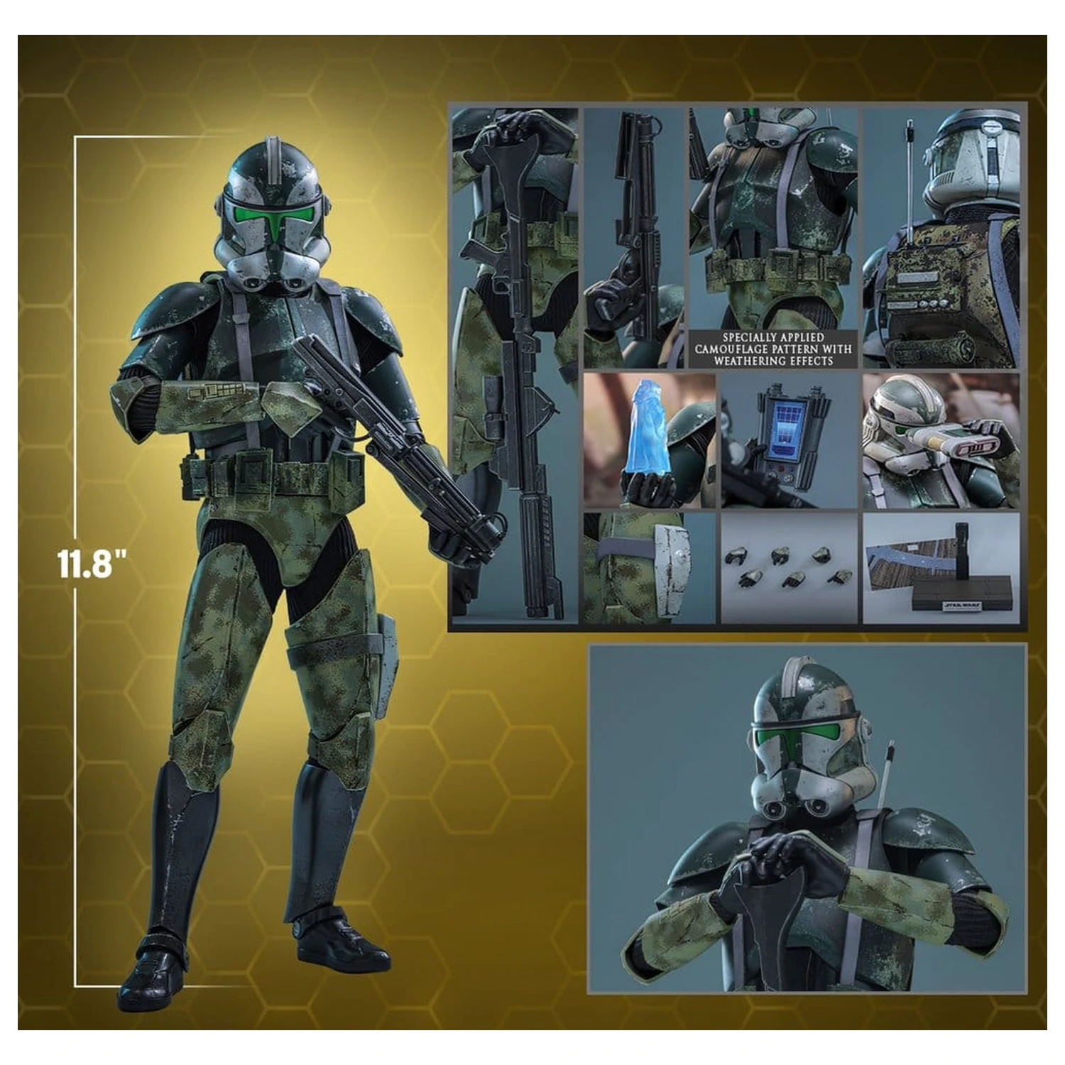 Star Wars Movie Masterpiece Action Figure 1/6 Clone Commander Gree 30 cm product photo