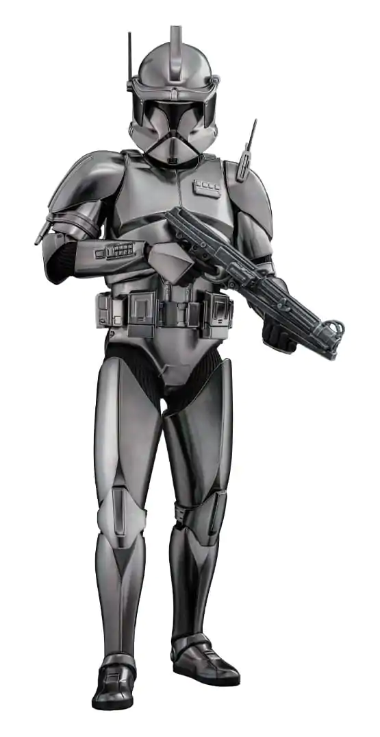 Star Wars Movie Masterpiece Action Figure 1/6 Commander Cody (Chrome Version) Hot Toys Exclusive 30 cm product photo