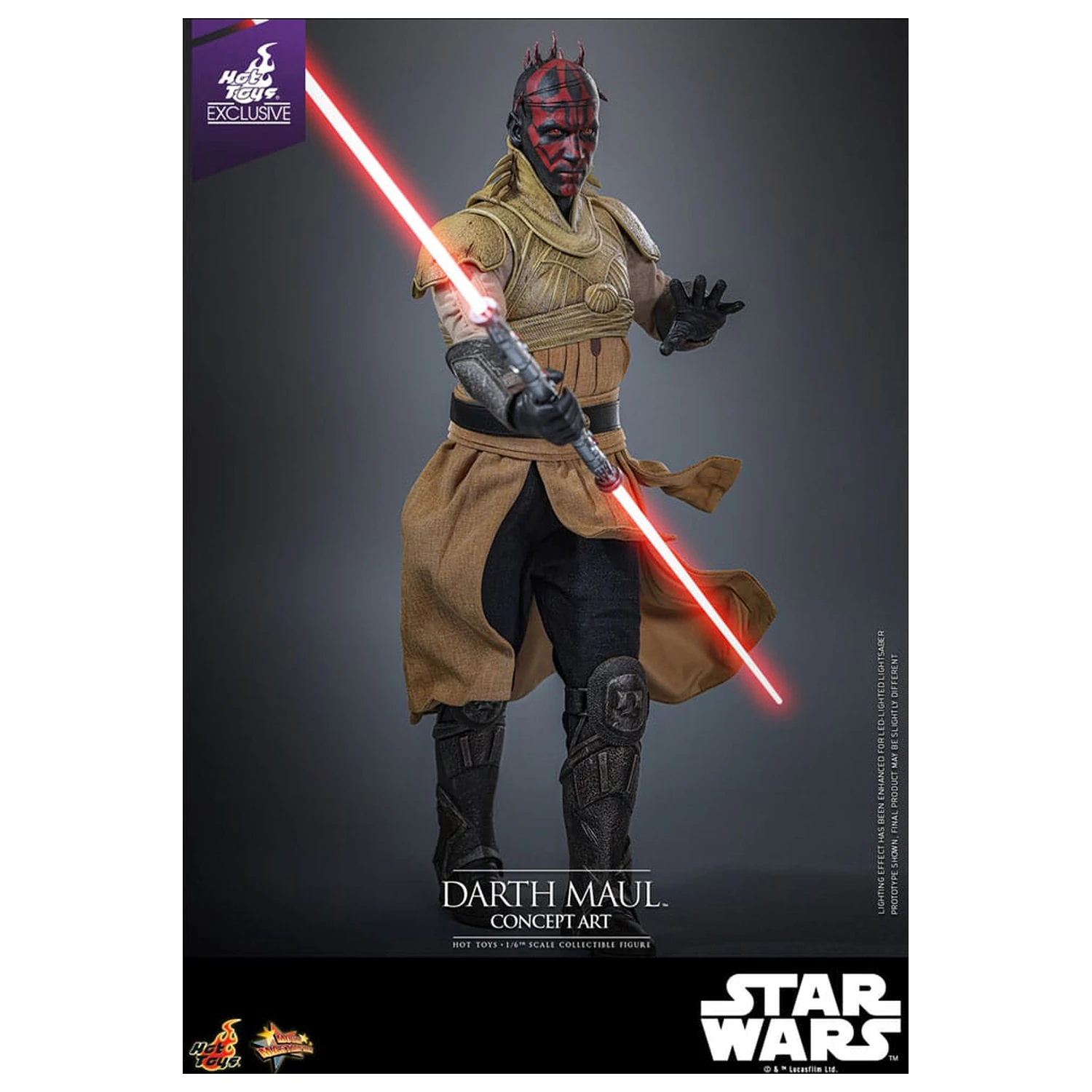 Star Wars Movie Masterpiece Action Figure 1/6 Darth Maul (Concept Art) Hot Toys Exclusive 35 cm product photo