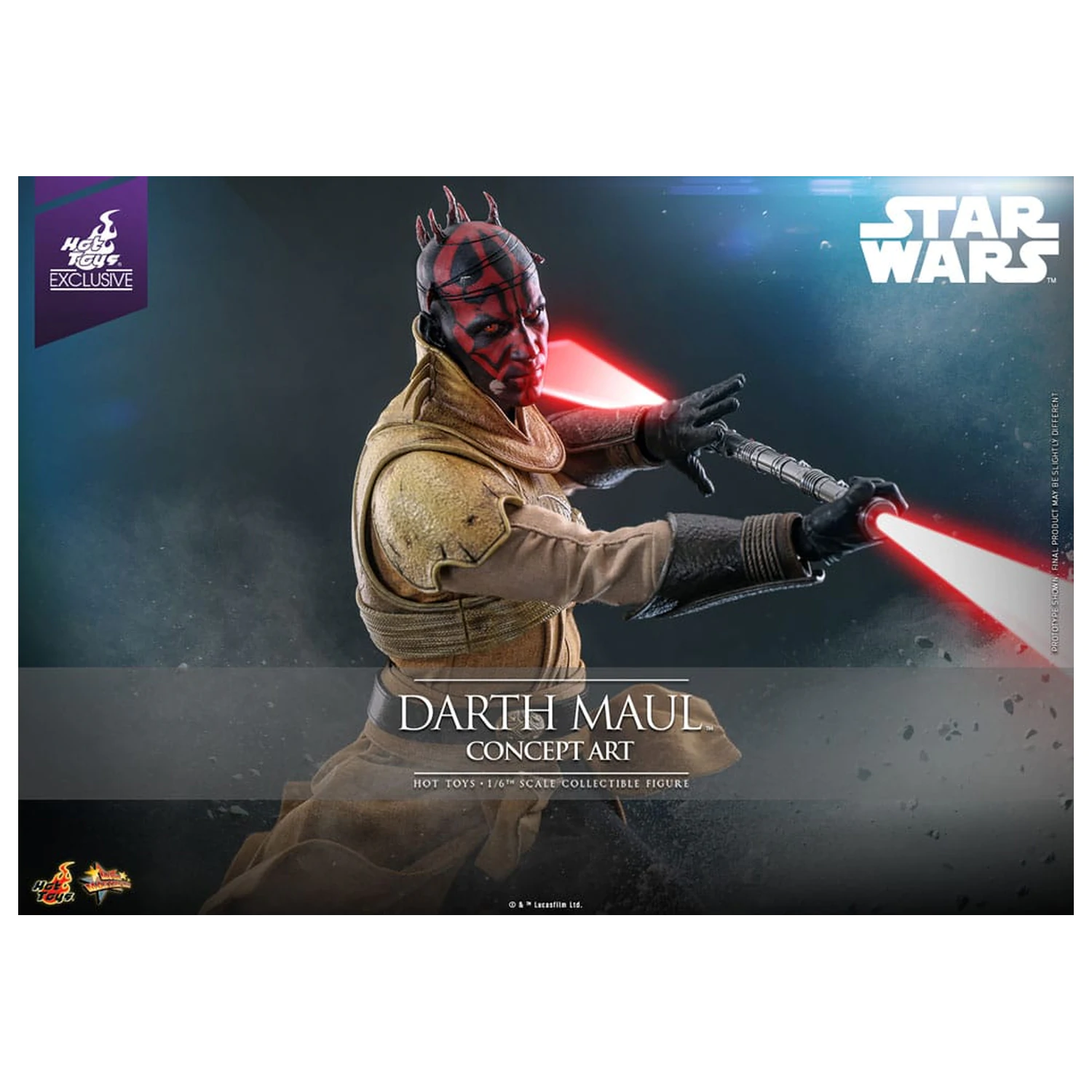 Star Wars Movie Masterpiece Action Figure 1/6 Darth Maul (Concept Art) Hot Toys Exclusive 35 cm product photo