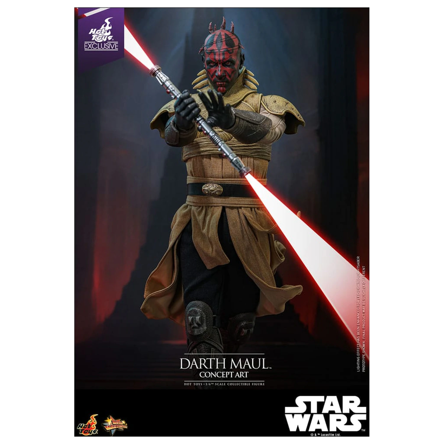 Star Wars Movie Masterpiece Action Figure 1/6 Darth Maul (Concept Art) Hot Toys Exclusive 35 cm product photo