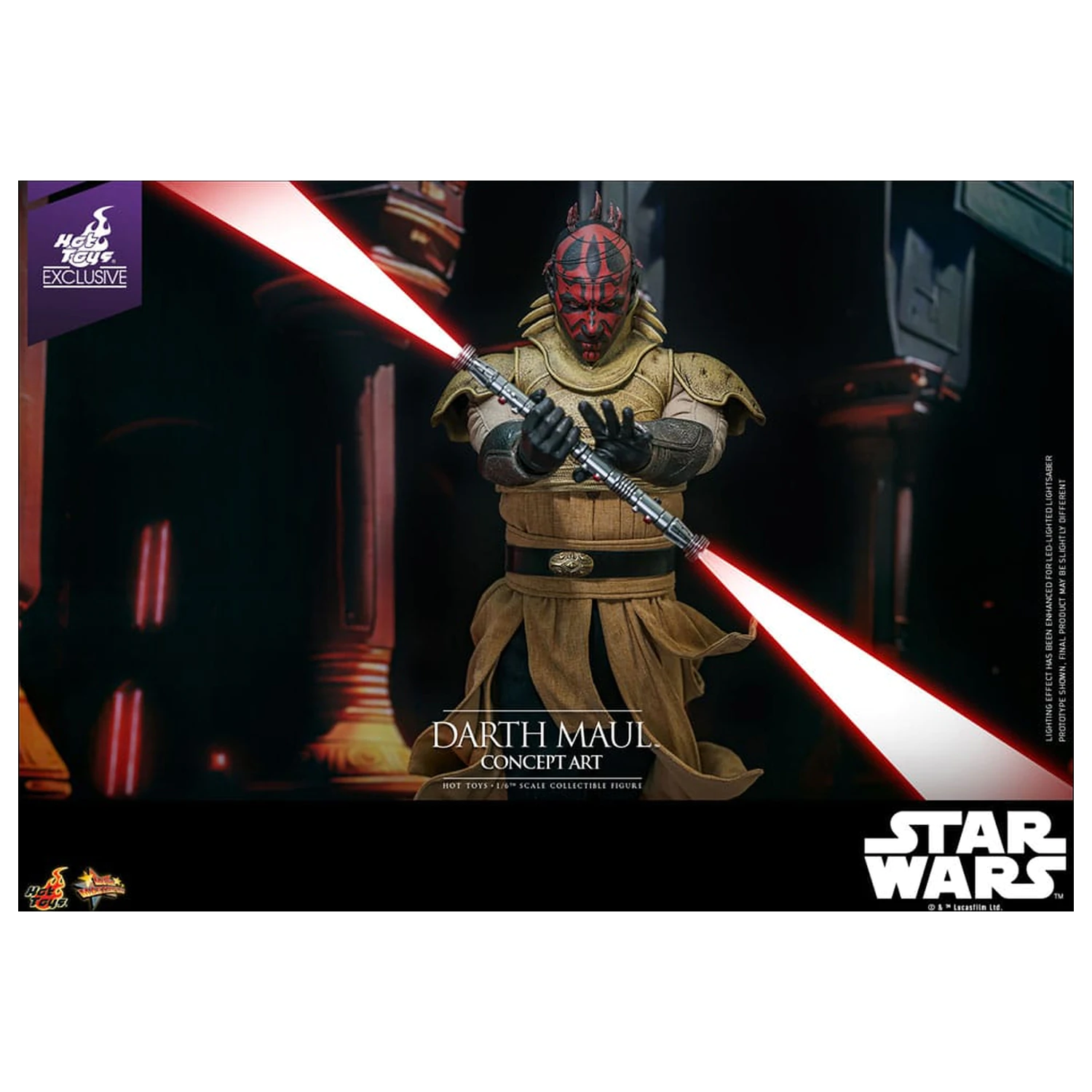 Star Wars Movie Masterpiece Action Figure 1/6 Darth Maul (Concept Art) Hot Toys Exclusive 35 cm product photo