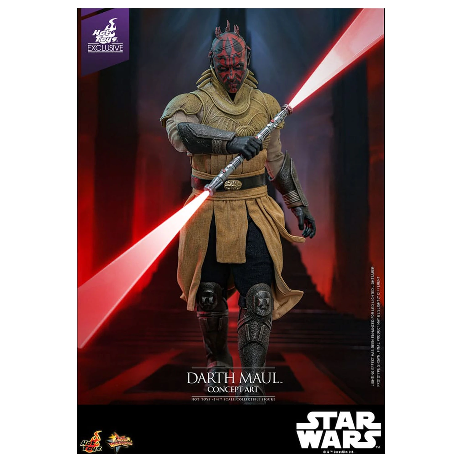 Star Wars Movie Masterpiece Action Figure 1/6 Darth Maul (Concept Art) Hot Toys Exclusive 35 cm product photo