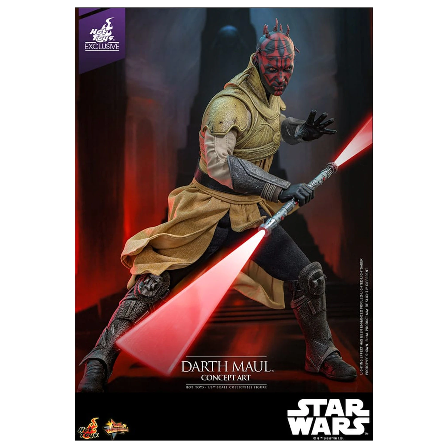 Star Wars Movie Masterpiece Action Figure 1/6 Darth Maul (Concept Art) Hot Toys Exclusive 35 cm product photo