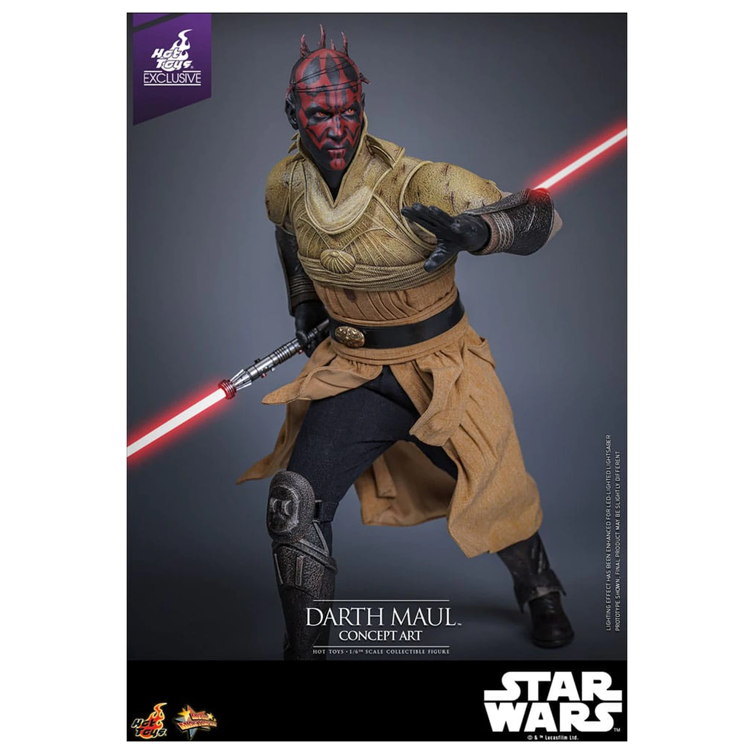 Star Wars Movie Masterpiece Action Figure 1/6 Darth Maul (Concept Art) Hot Toys Exclusive 35 cm product photo