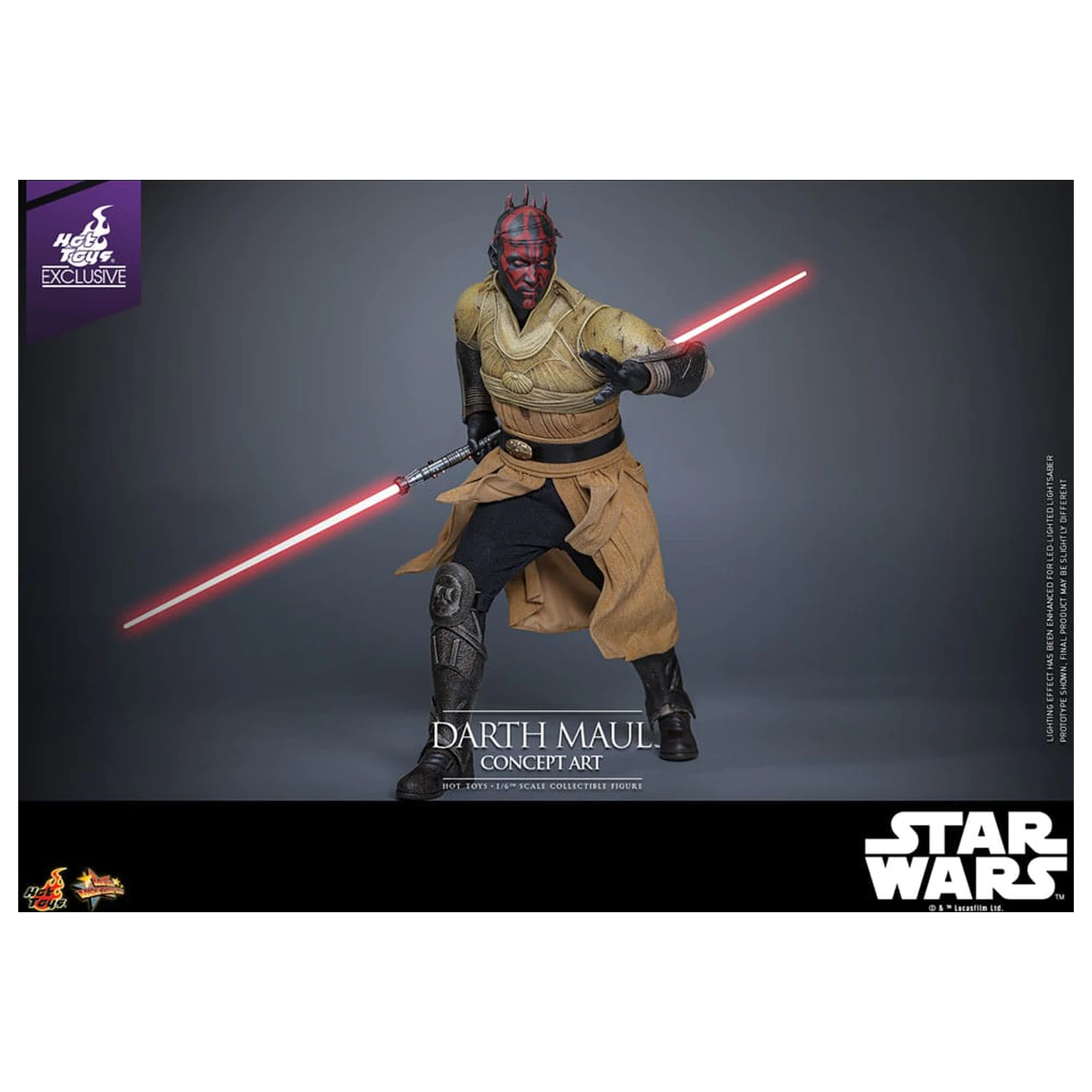 Star Wars Movie Masterpiece Action Figure 1/6 Darth Maul (Concept Art) Hot Toys Exclusive 35 cm product photo