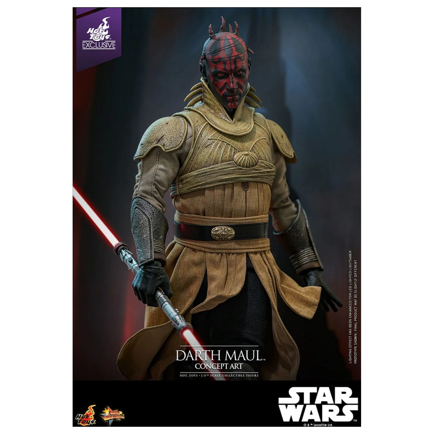 Star Wars Movie Masterpiece Action Figure 1/6 Darth Maul (Concept Art) Hot Toys Exclusive 35 cm product photo