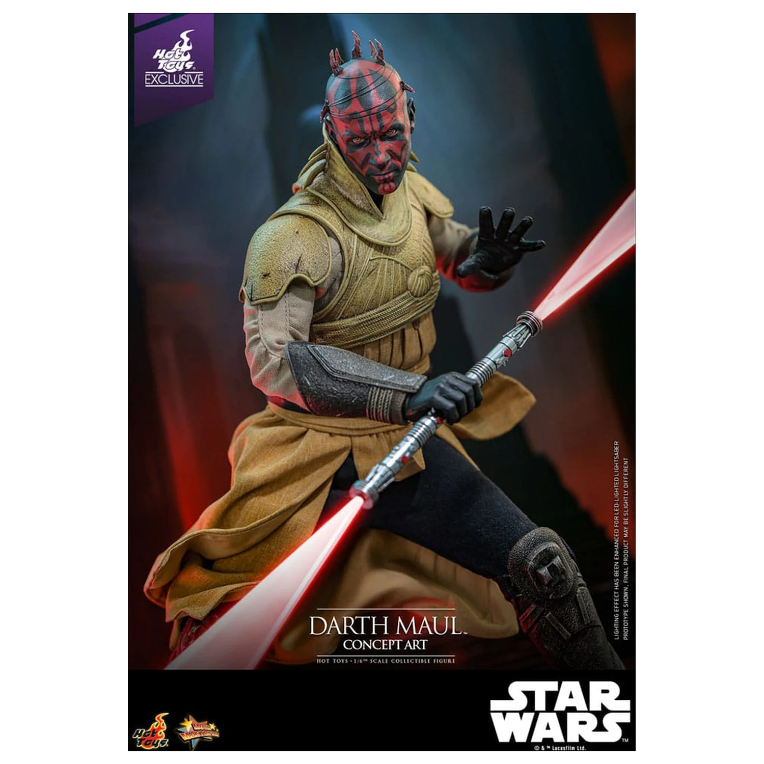 Star Wars Movie Masterpiece Action Figure 1/6 Darth Maul (Concept Art) Hot Toys Exclusive 35 cm product photo
