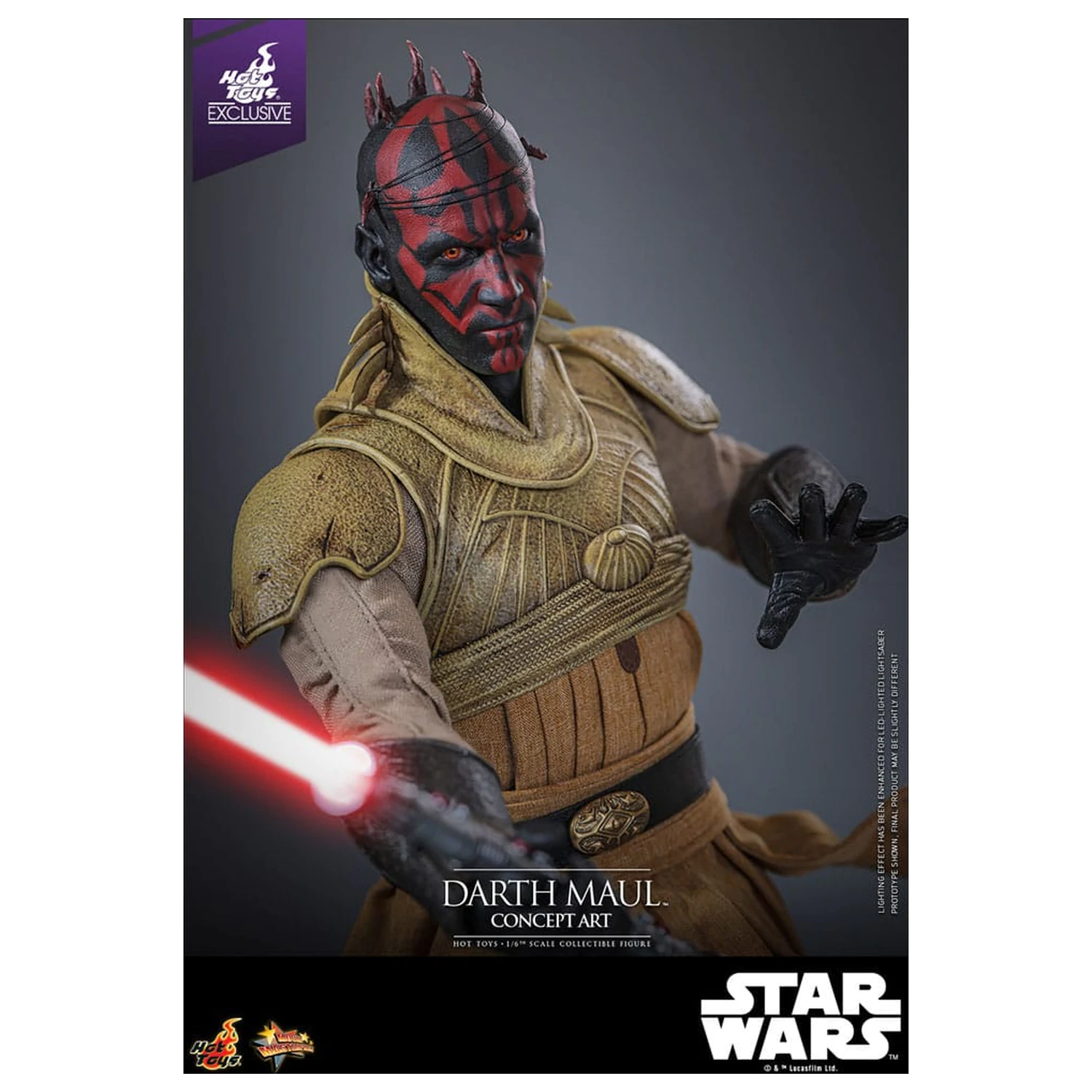 Star Wars Movie Masterpiece Action Figure 1/6 Darth Maul (Concept Art) Hot Toys Exclusive 35 cm product photo