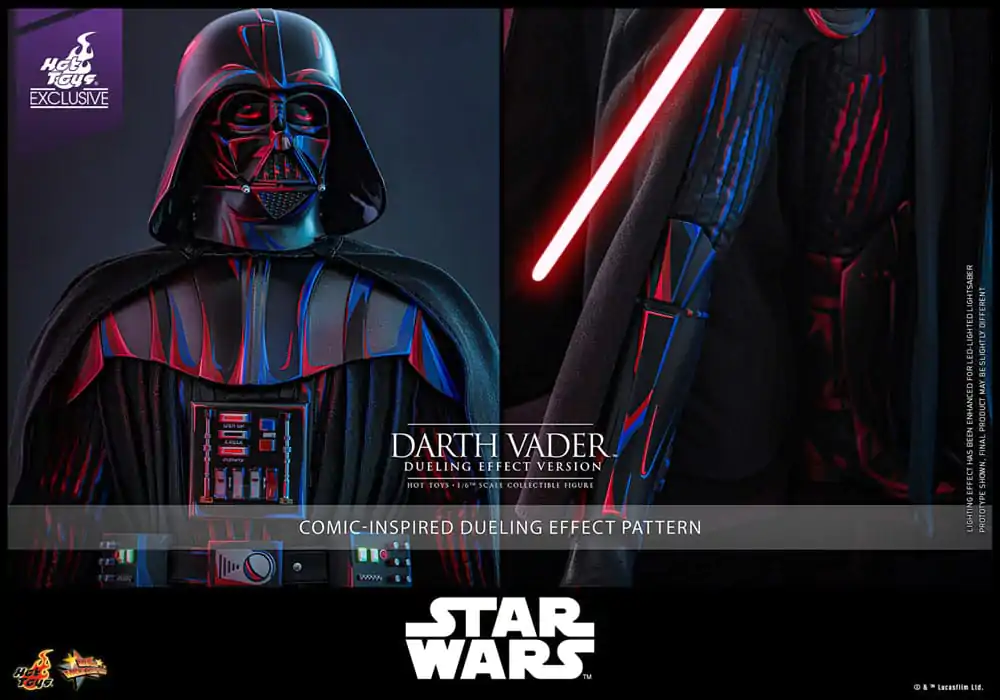 Star Wars Movie Masterpiece Action Figure 1/6 Darth Vader (Dueling Effect Version) Hot Toys Exclusive 35 cm product photo