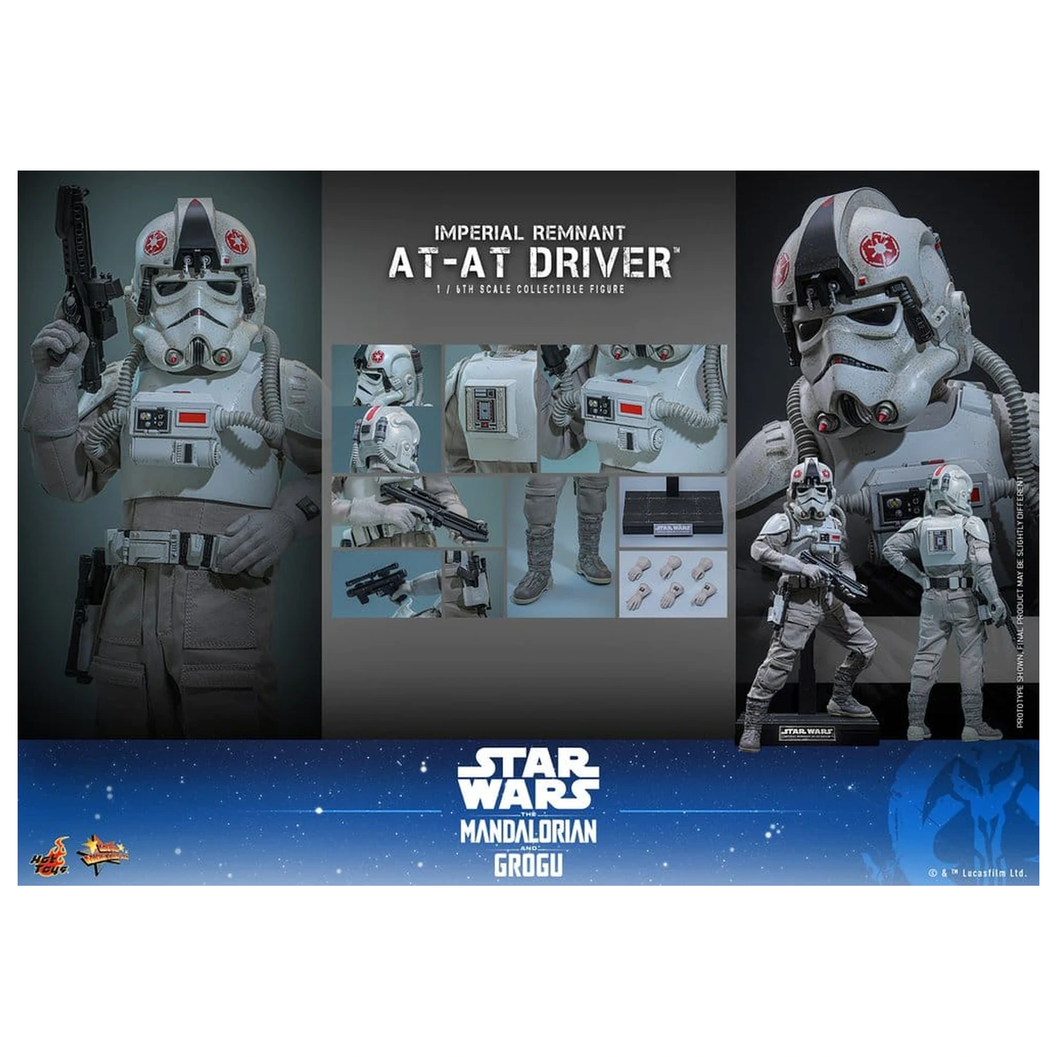 Star Wars Movie Masterpiece Action Figure 1/6 Imperial Remnant AT-AT Driver 30 cm product photo