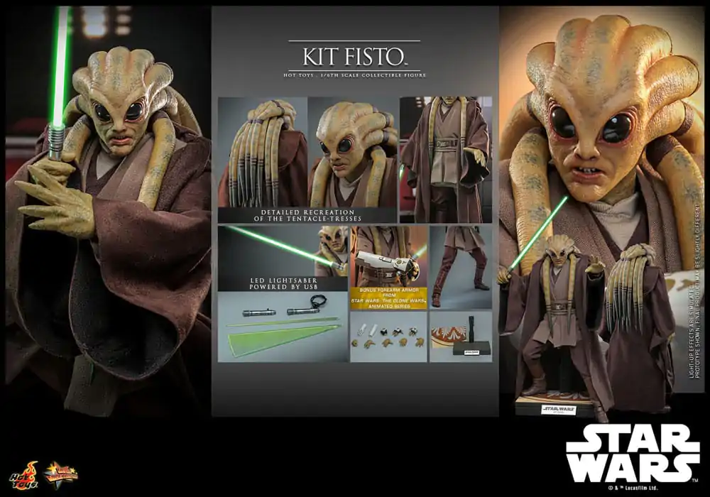 Star Wars Movie Masterpiece Action Figure 1/6 Kit Fisto 32 cm product photo