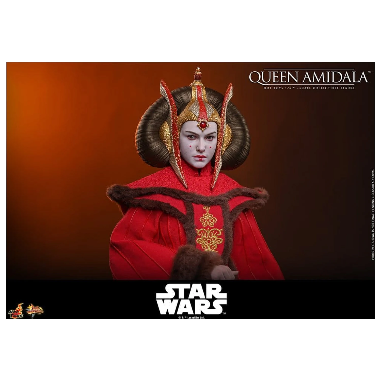 Star Wars Movie Masterpiece Action Figure 1/6 Queen Amidala 28 cm product photo