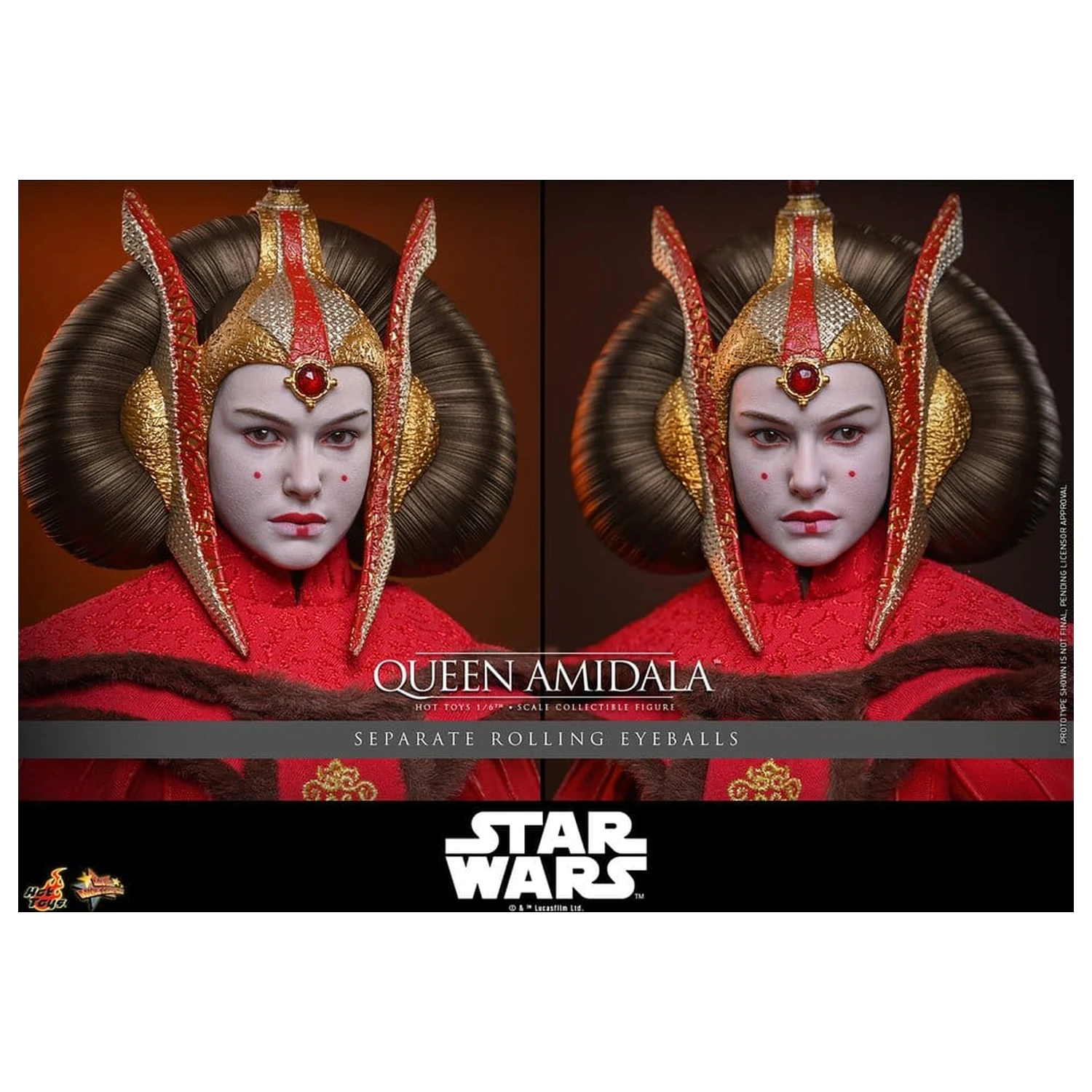 Star Wars Movie Masterpiece Action Figure 1/6 Queen Amidala 28 cm product photo
