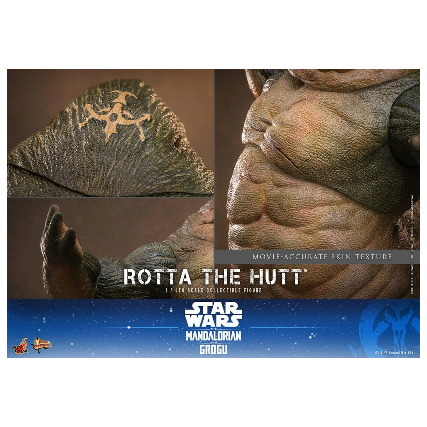 Star Wars Movie Masterpiece Action Figure 1/6 Rotta The Hutt 32 cm product photo
